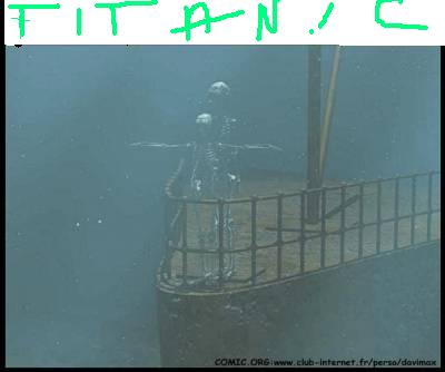titanic a l'eau